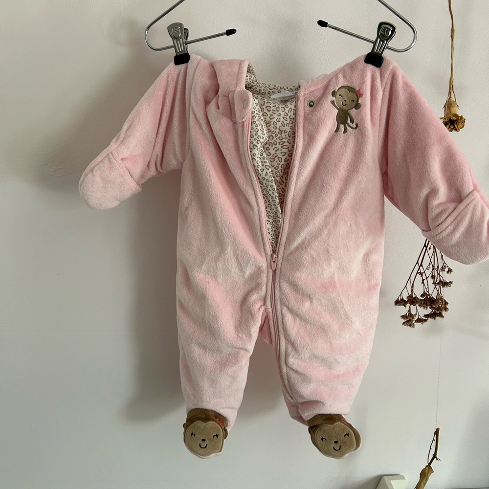 Carters warm onsie with monkey design